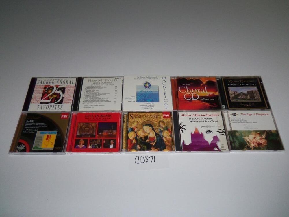 Classical 10 CD Lot Choral Baroque Mixed Misc Instrument -0618CD871